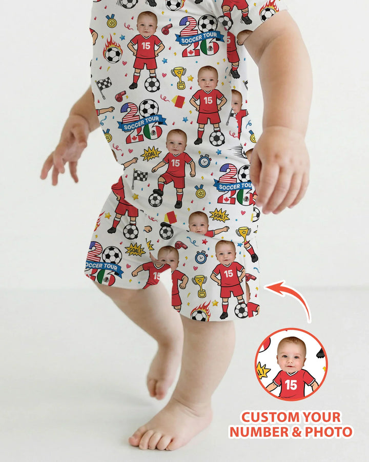 Schlafanzug-Set zweiteilig, kurze Ärmel, kurze Hose, Bambus