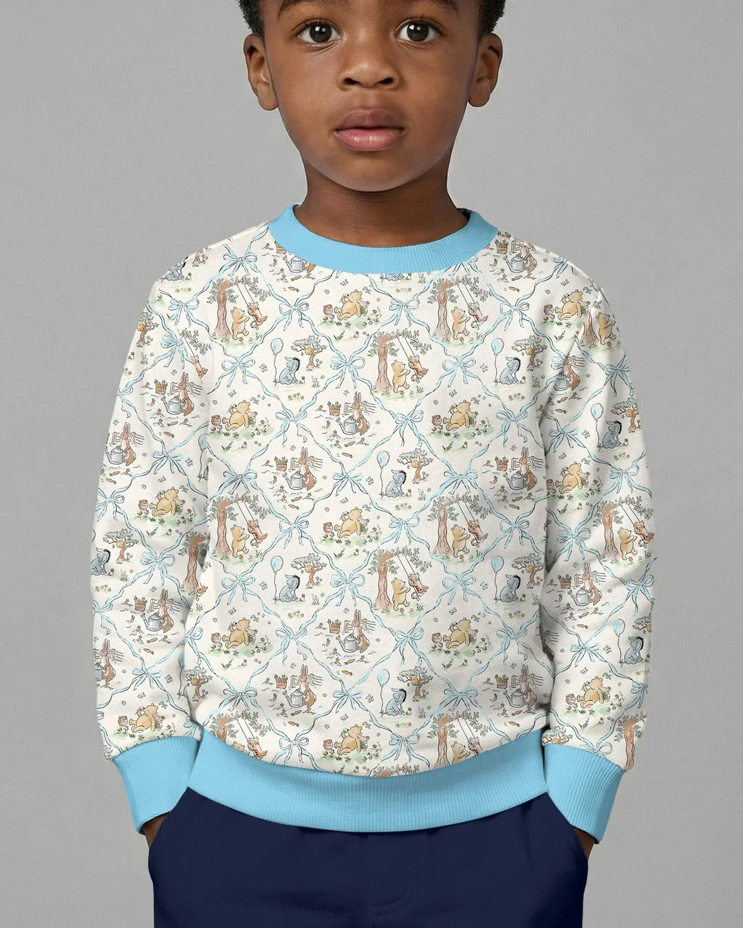 Spring Meadow Friends Bambus Rundhals-Sweatshirt