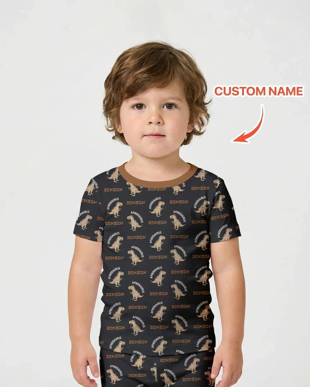 Zweiteiliges Pyjama-Set mit kurzen Ärmeln und Shorts im Sommer-Design