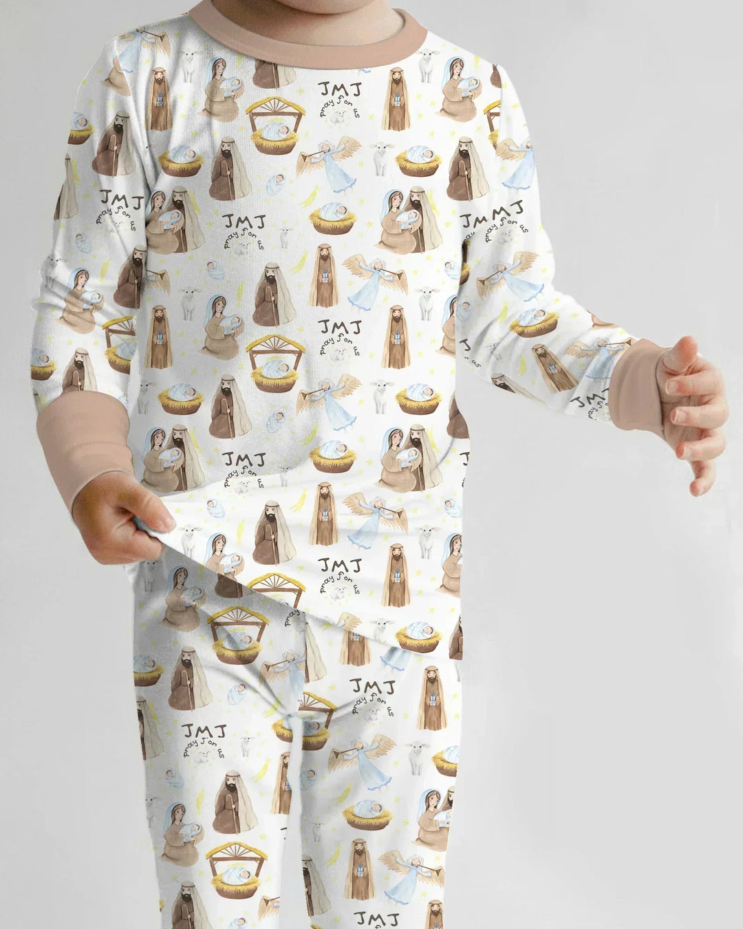 Holy Family Bamboo Two Piece Long Sleeve Pajama Set