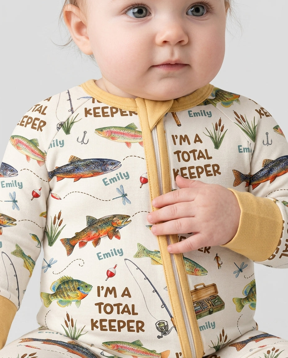 I Am A Total Keeper Custom Name Bamboo Convertible Zippy
