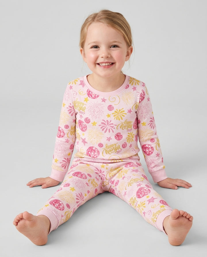 New Year's Eve Celebration 2027  Bamboo Two Piece Long Sleeve Pajama Set