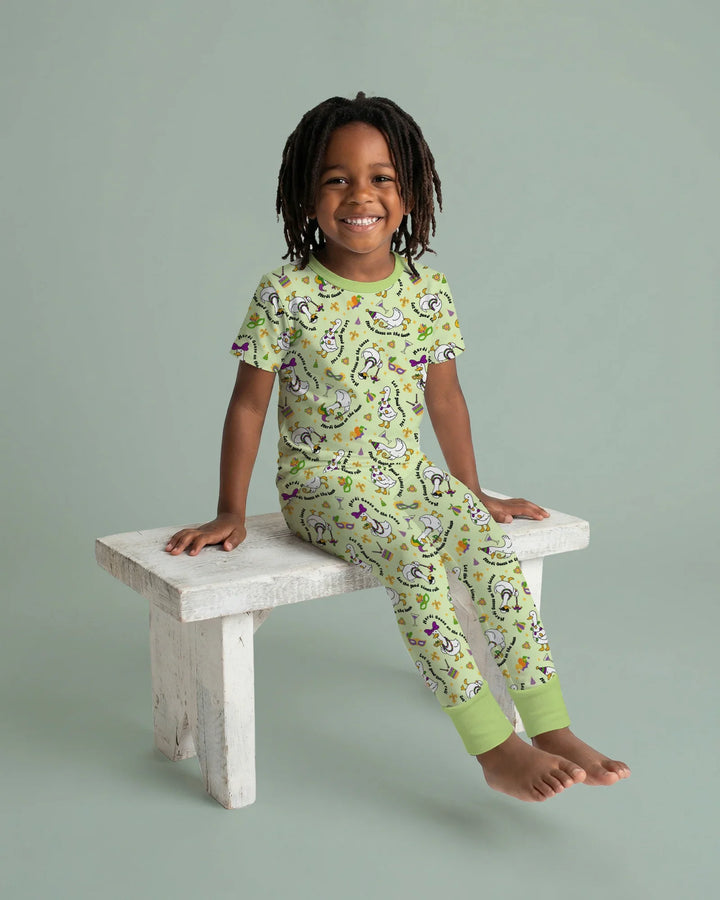 Zweiteiliges, kurzärmliges Pyjama-Set mit Marienkäfern