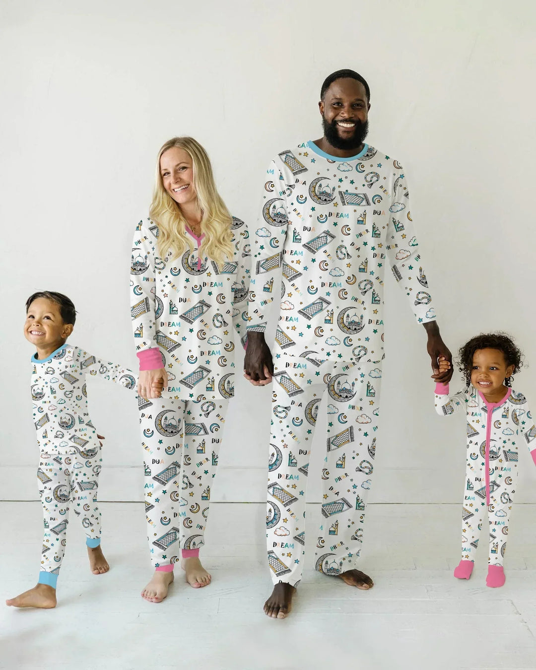 Dua, Dhikr, Traum Passende Familien Bambus Damen Schlafanzug Set
