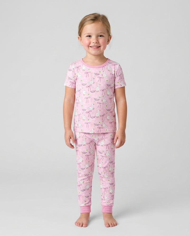 Zweiteiliges, kurzärmliges Pyjama-Set mit Marienkäfern