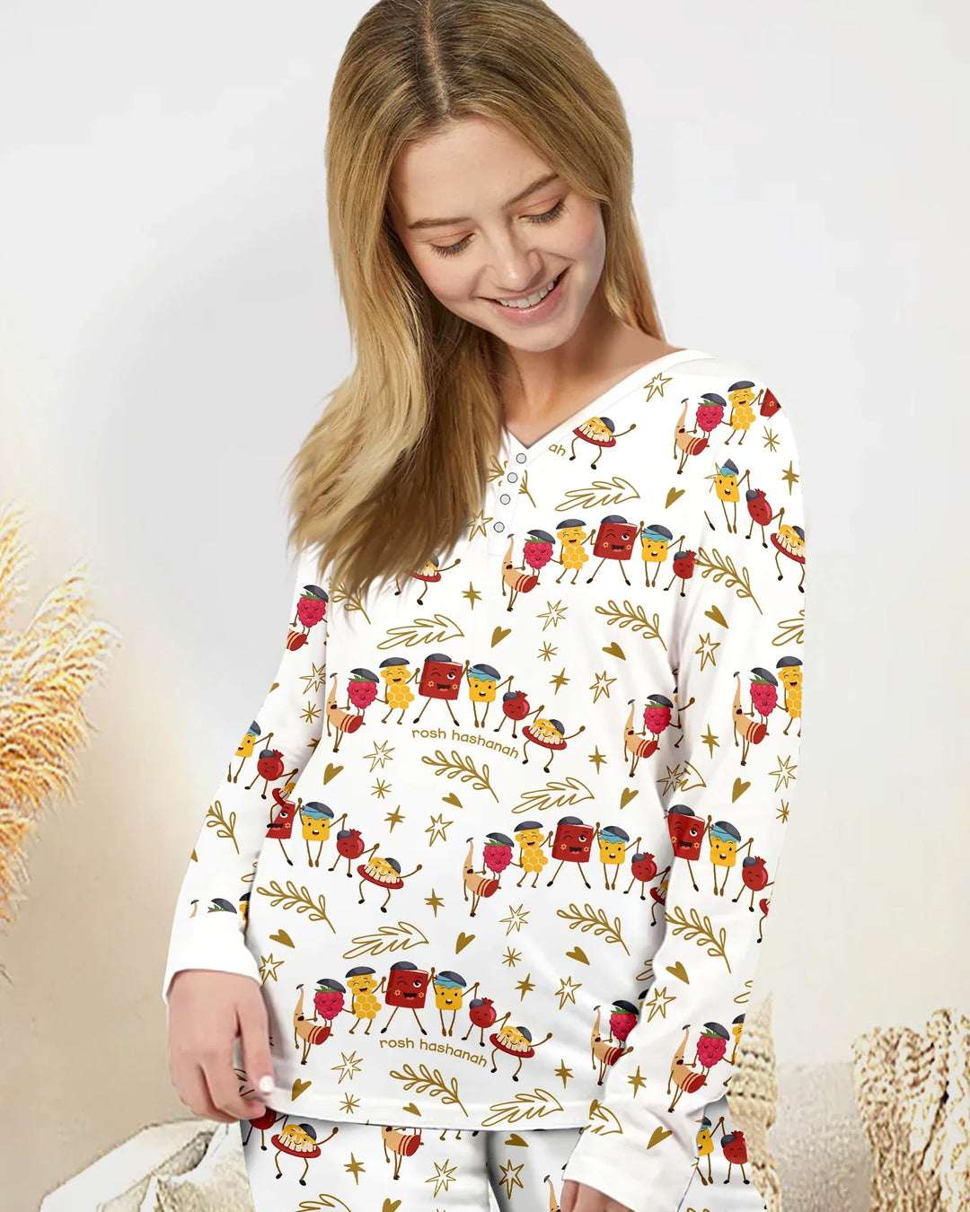 Vorlage Bambus Damen Pyjama Set