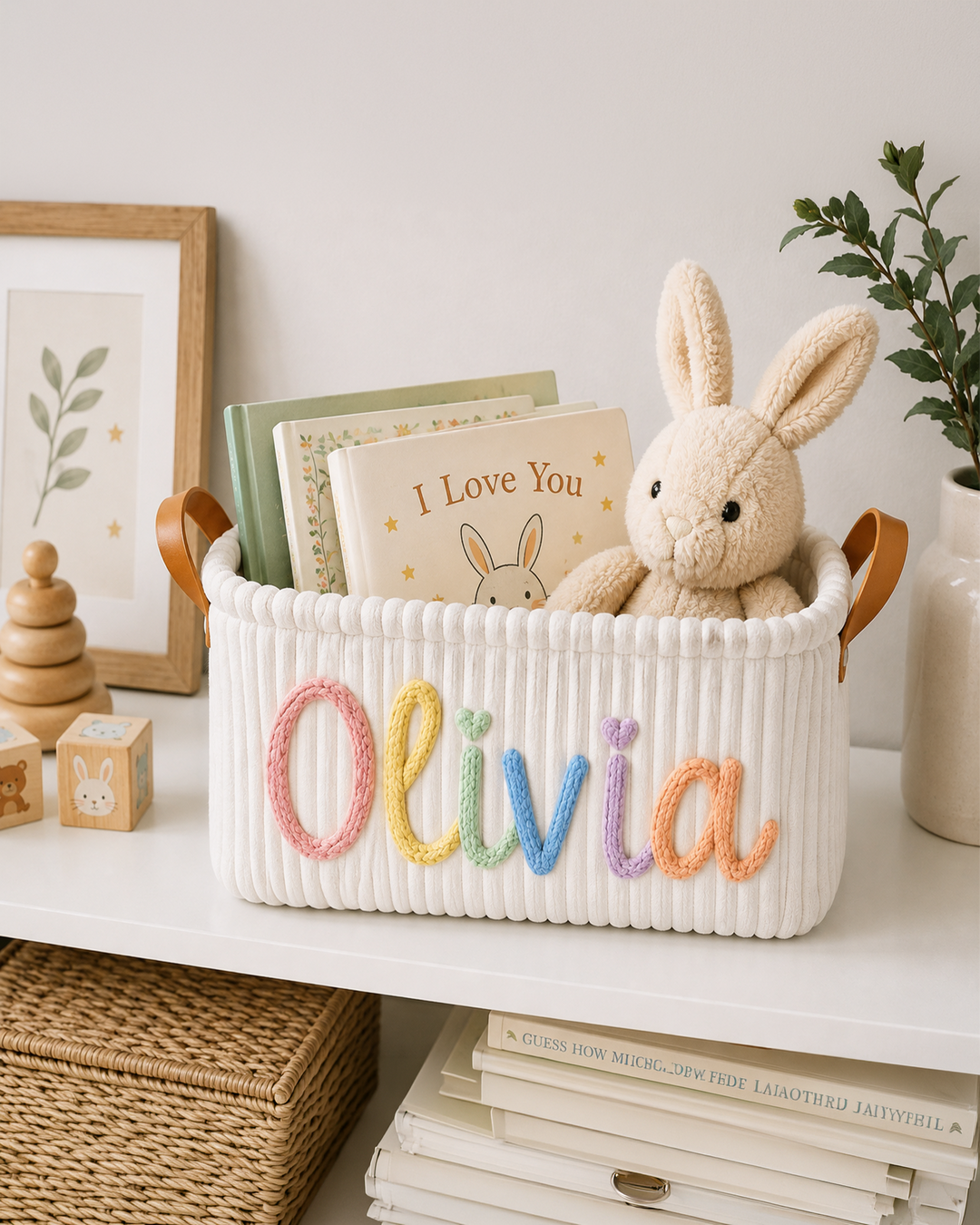 Baby Name Shower Basket