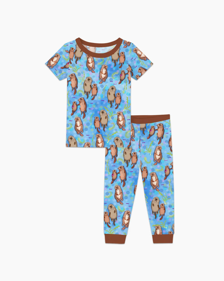 Zweiteiliges, kurzärmliges Pyjama-Set mit Marienkäfern