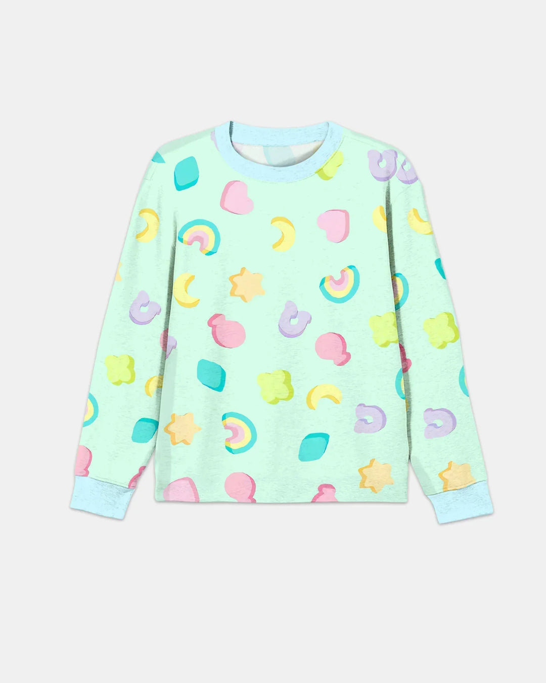 Pastel Lucky Charms Scatter Bamboo Men's Pajama Set