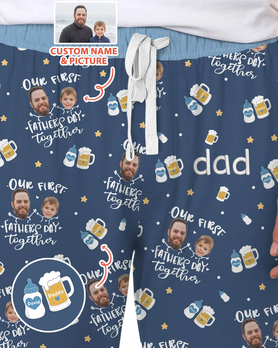 Vorlage Benutzerdefiniertes Herren-Pyjama-Set