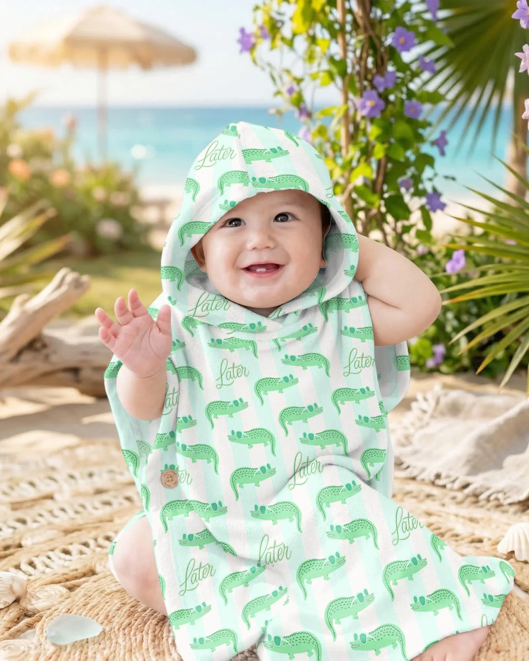 Later Gator Bambus Schwimm-Poncho