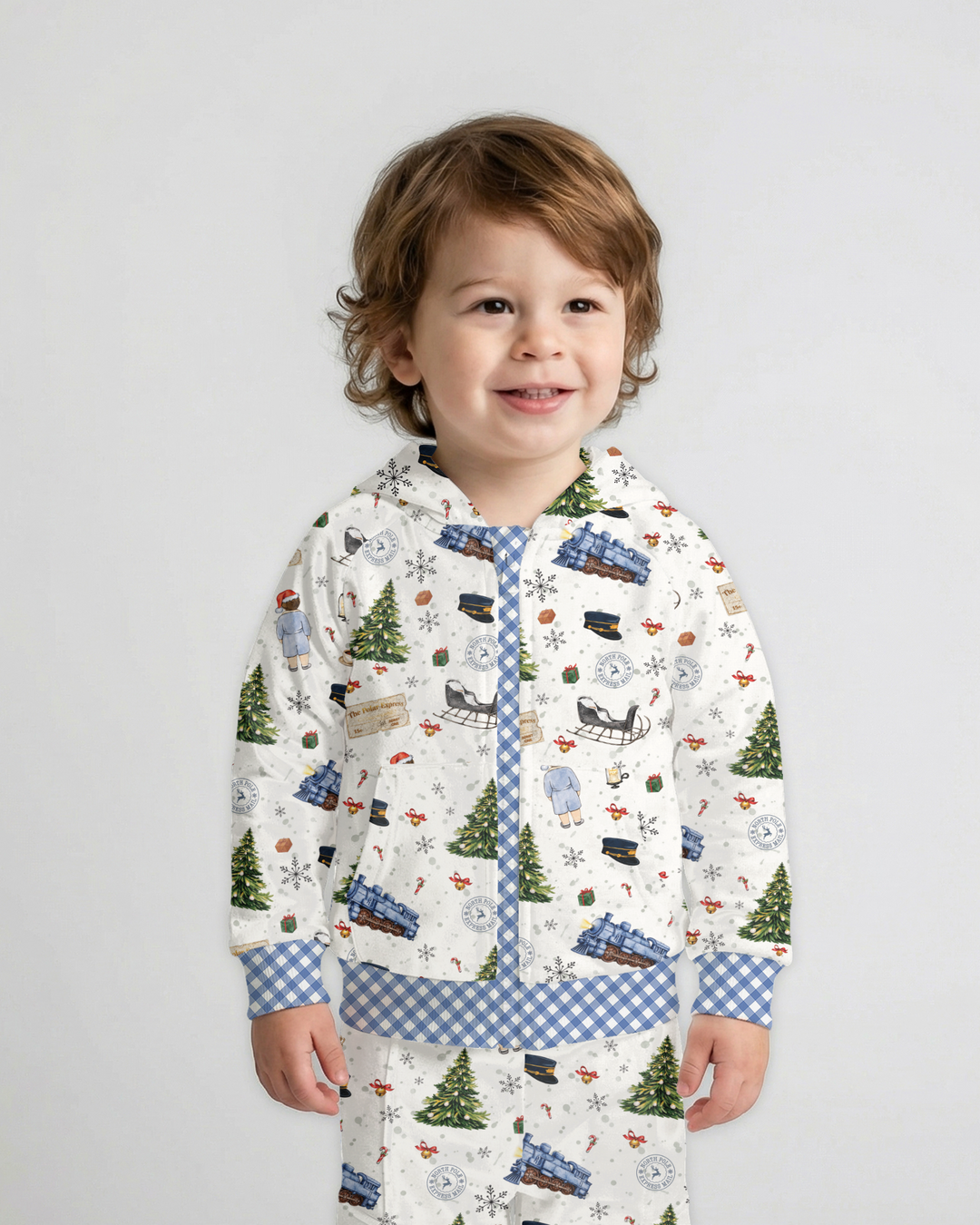 North Pole Adventure Bamboo Zip Hoodie
