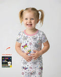 Zweiteiliges, kurzärmliges Pyjama-Set mit Marienkäfern
