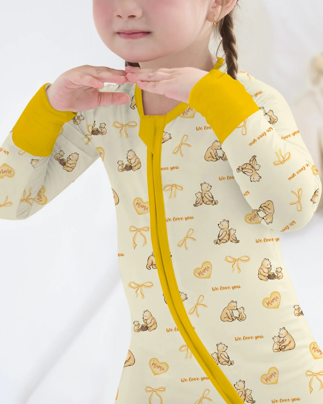 Sweat Yellow Mama Bear Convertible Zippy