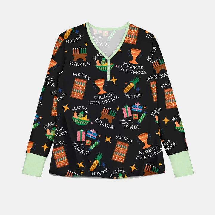 Kwanzaa Spirit Bamboo Women Pajama Set