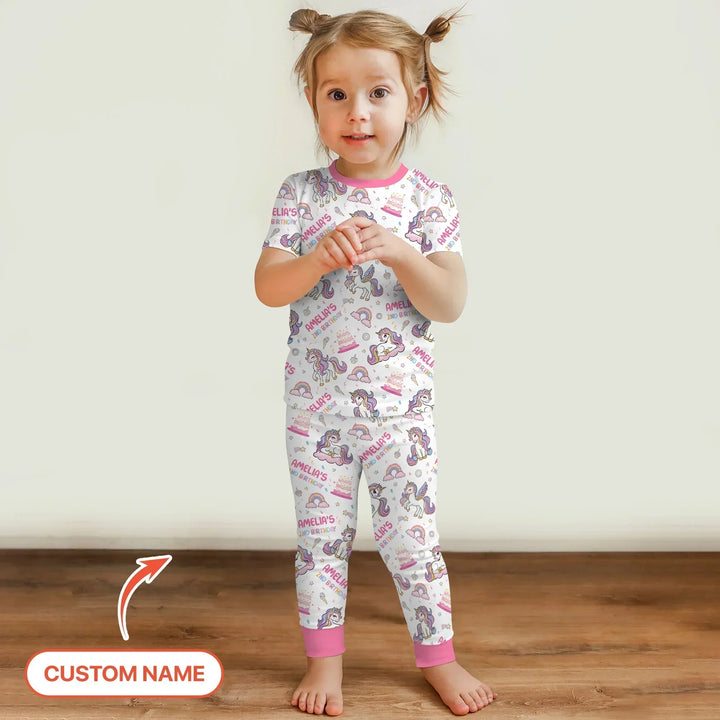 Zweiteiliges, kurzärmliges Pyjama-Set mit Marienkäfern