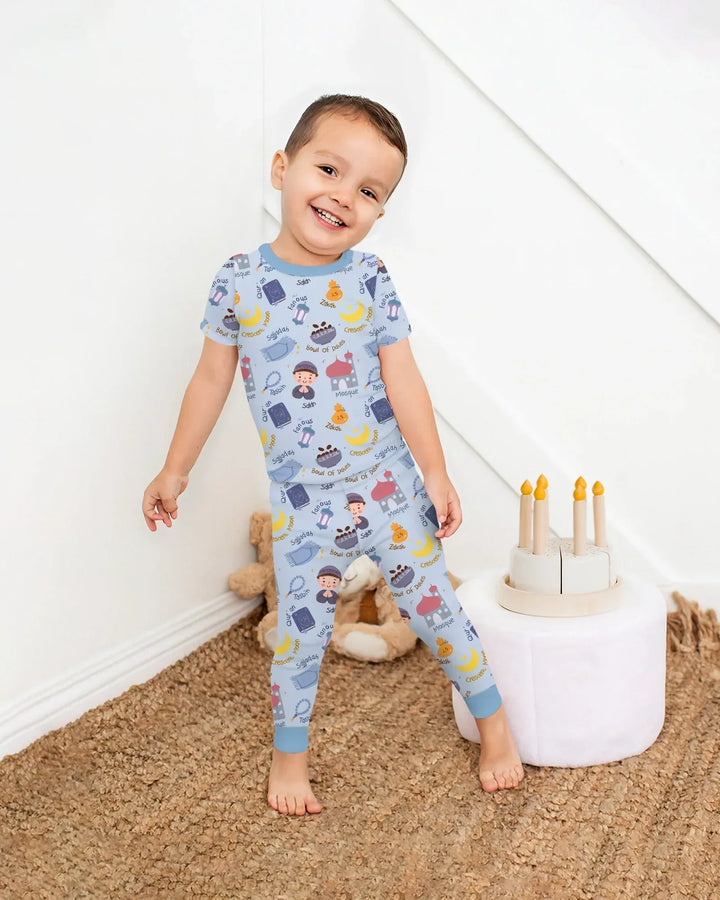 Zweiteiliges, kurzärmliges Pyjama-Set mit Marienkäfern