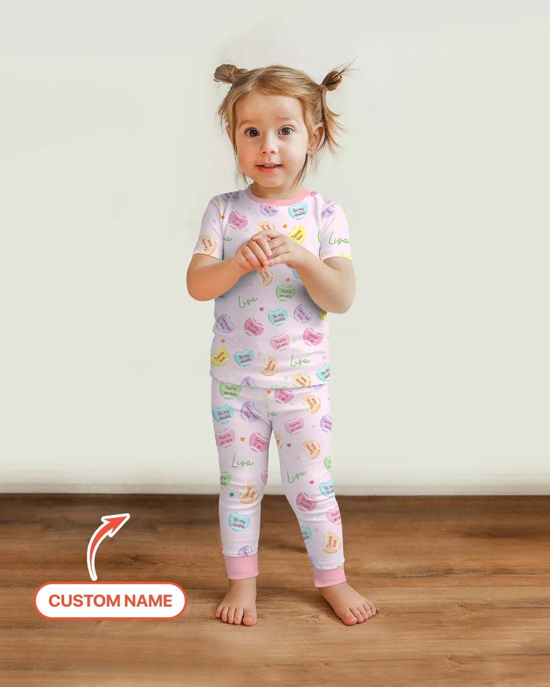 Zweiteiliges, kurzärmliges Pyjama-Set mit Marienkäfern