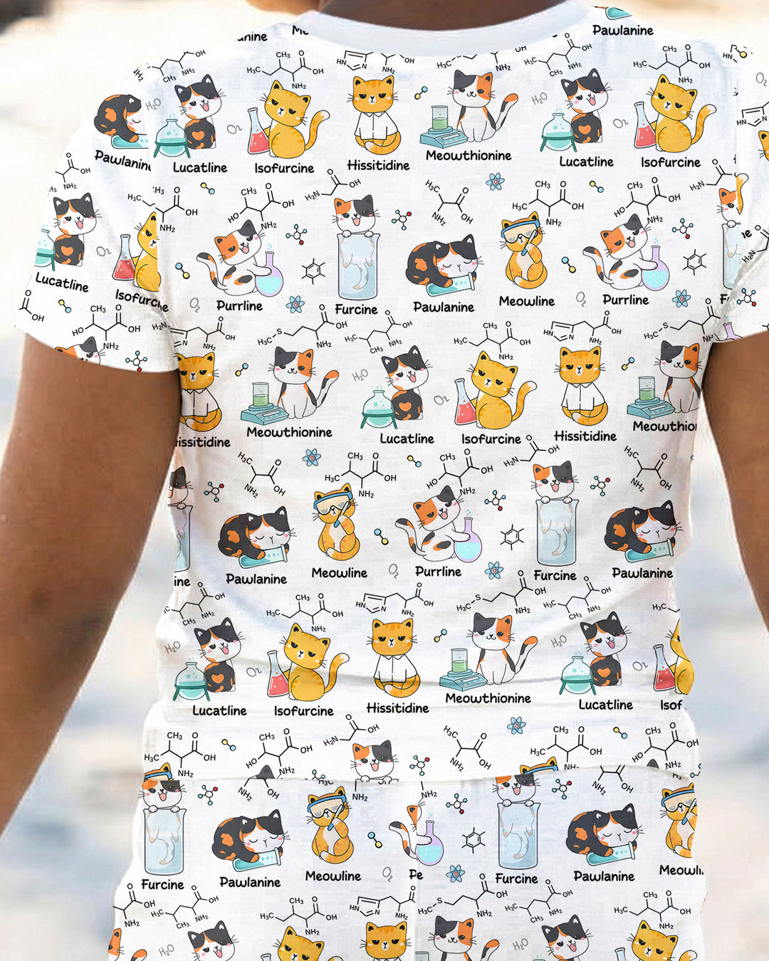 Zweiteiliges, kurzärmliges Pyjama-Set mit Marienkäfern