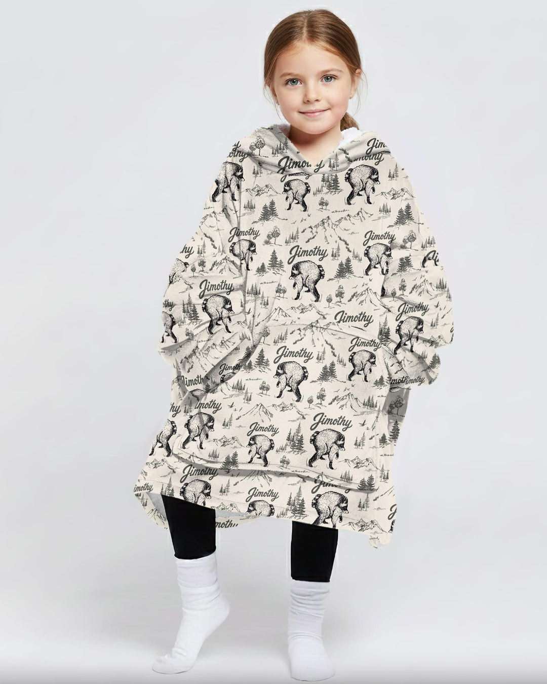 Benutzerdefinierter Bambus-Deckenhoodie (Vorlage)