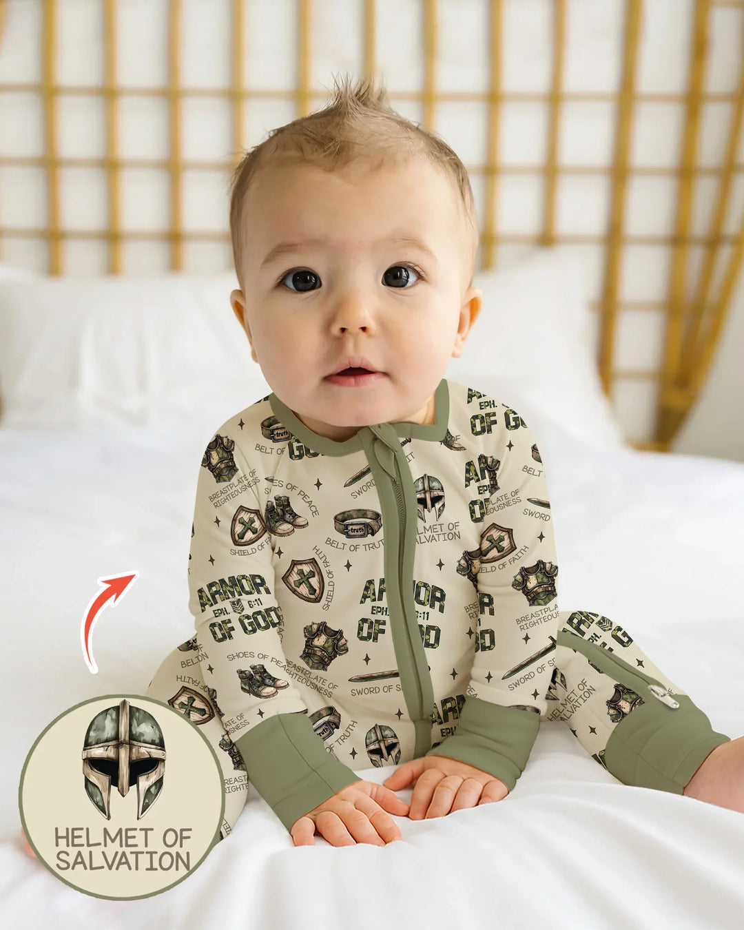 Gerippte Babykleidung mit individuellem Foto - Weich &amp; Skizzenhaft
