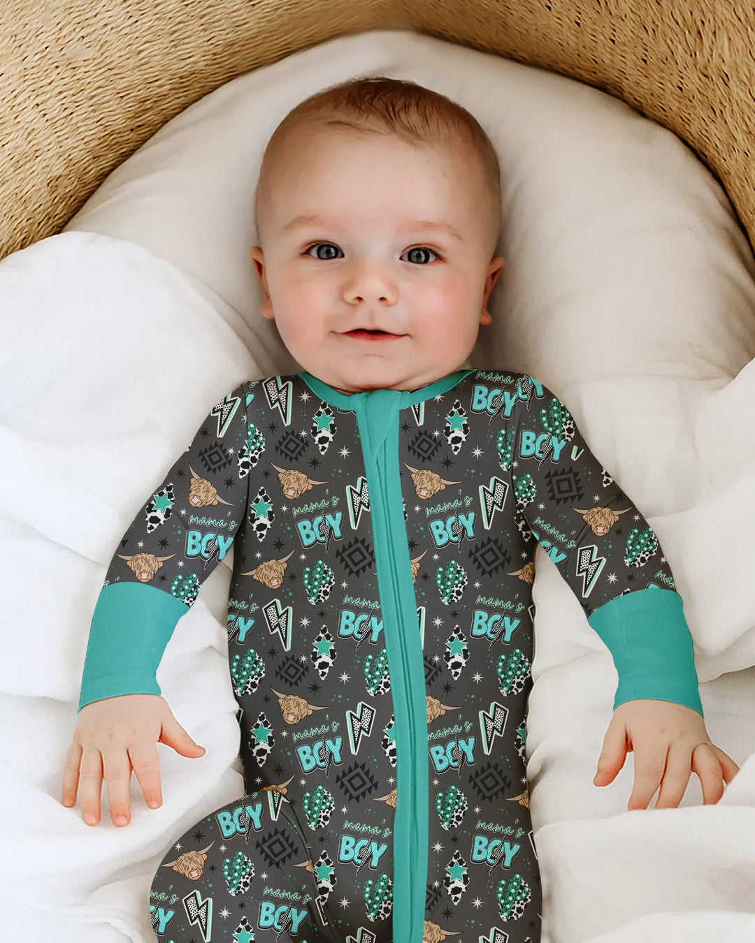 Gerippte Babykleidung mit individuellem Foto - Weich &amp; Skizzenhaft