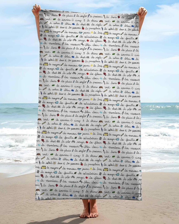 Vorlage Bambus-Strandtuch