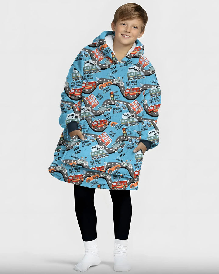 Zoom Zoom Piep Piep Bambus Decken-Hoodie