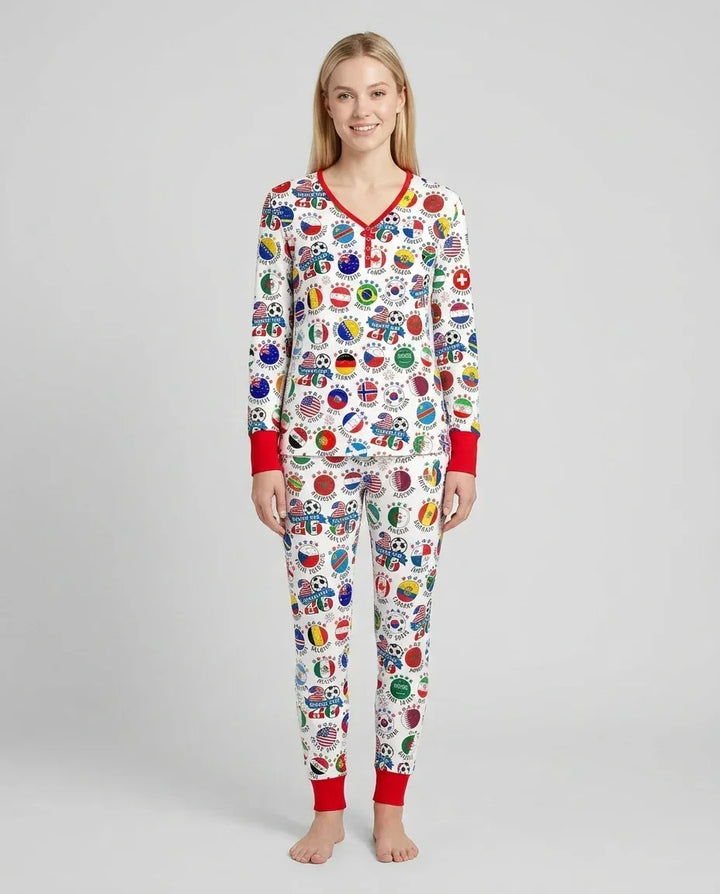Vorlage Bambus Damen Pyjama Set
