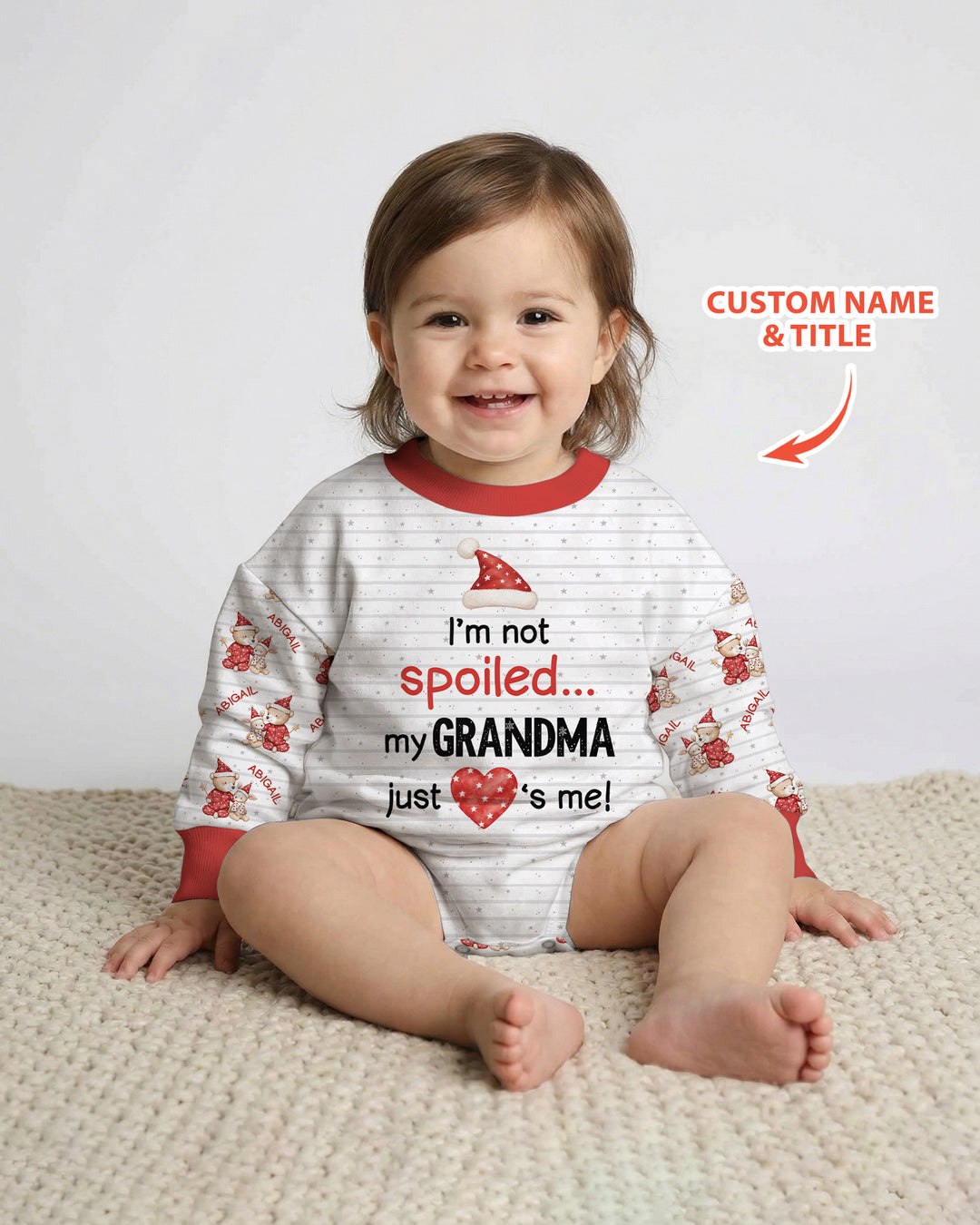 Custom Name I'm Not Spoiled Bamboo Bubble Romper