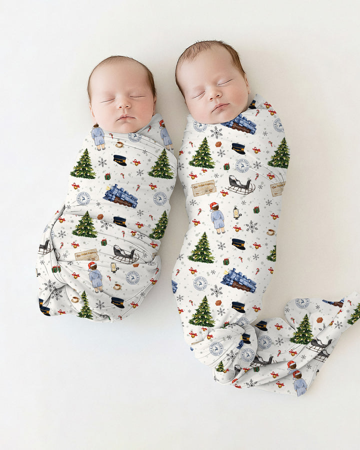 North Pole Adventure Bamboo Swaddle Blanket