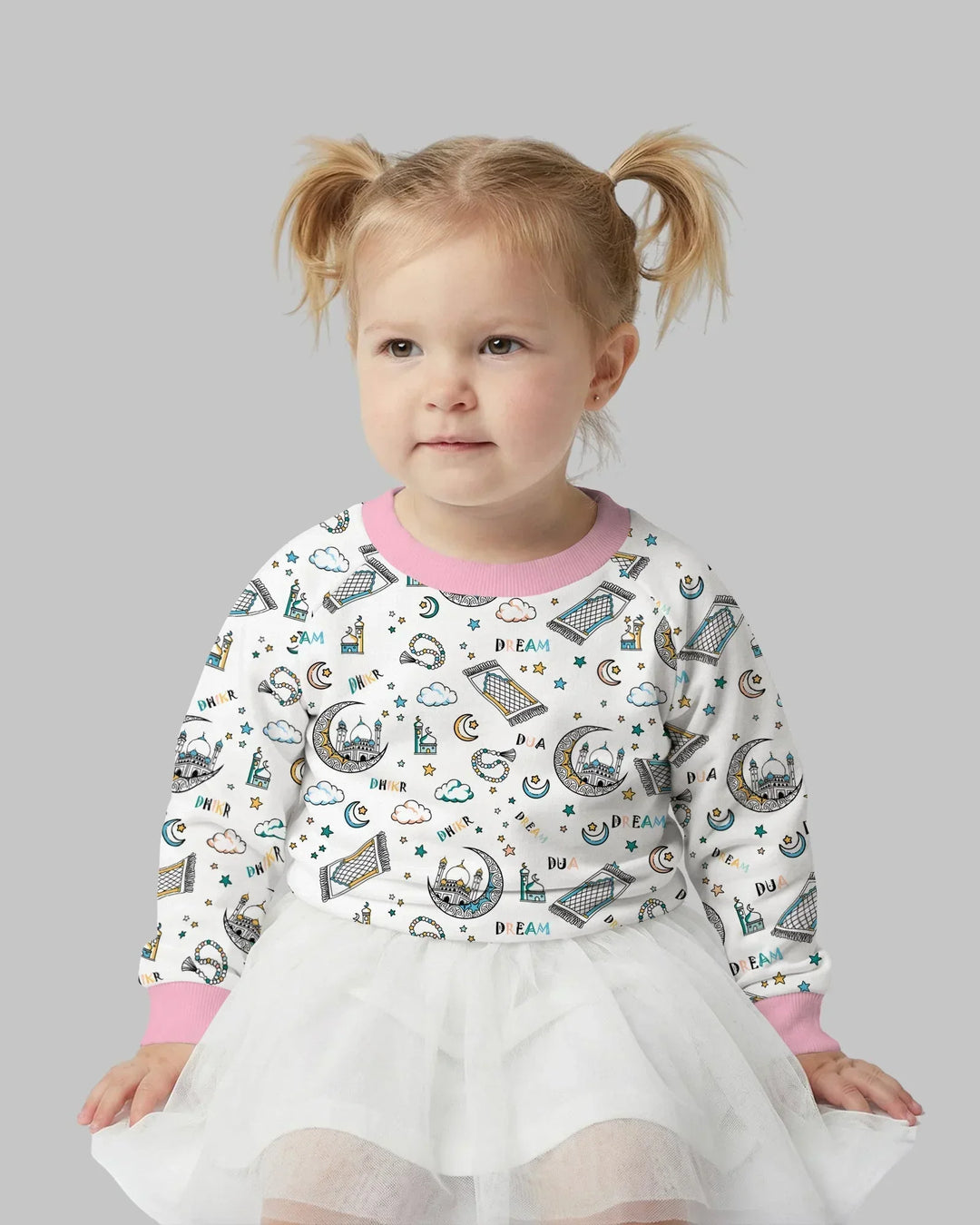 Dua, Dhikr, Traum-Matching Familie Bambus Rundhals-Sweatshirt