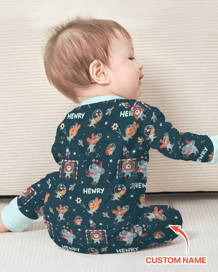 Gerippte Babykleidung mit individuellem Foto - Weich &amp; Skizzenhaft