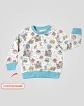 Personalisiertes Langarm-Sweatshirt aus Bambus für die Hundert-Tage-Feier