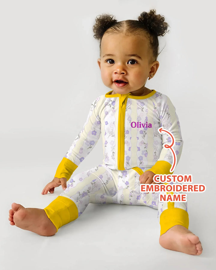 Gerippte Babykleidung mit individuellem Foto - Weich &amp; Skizzenhaft