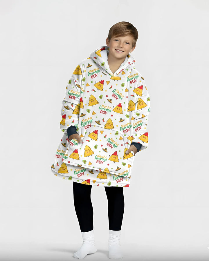 Lil Nacho Average Kid Wearable Bamboo Blanket Hoodie