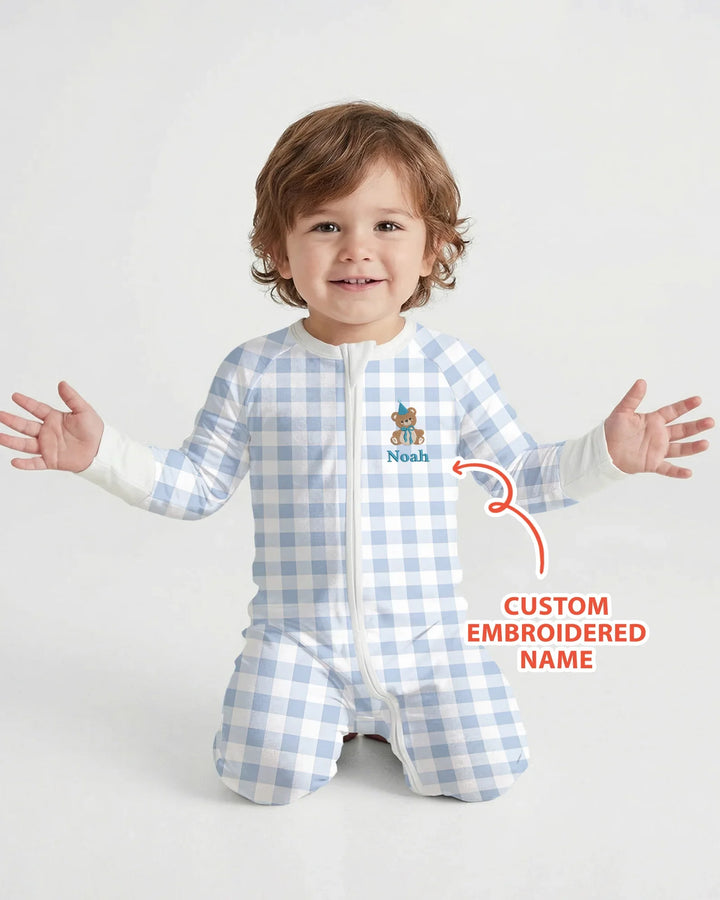 Gerippte Babykleidung mit individuellem Foto - Weich &amp; Skizzenhaft