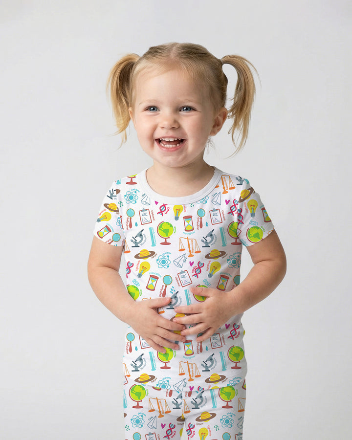 Zweiteiliges, kurzärmliges Pyjama-Set mit Marienkäfern