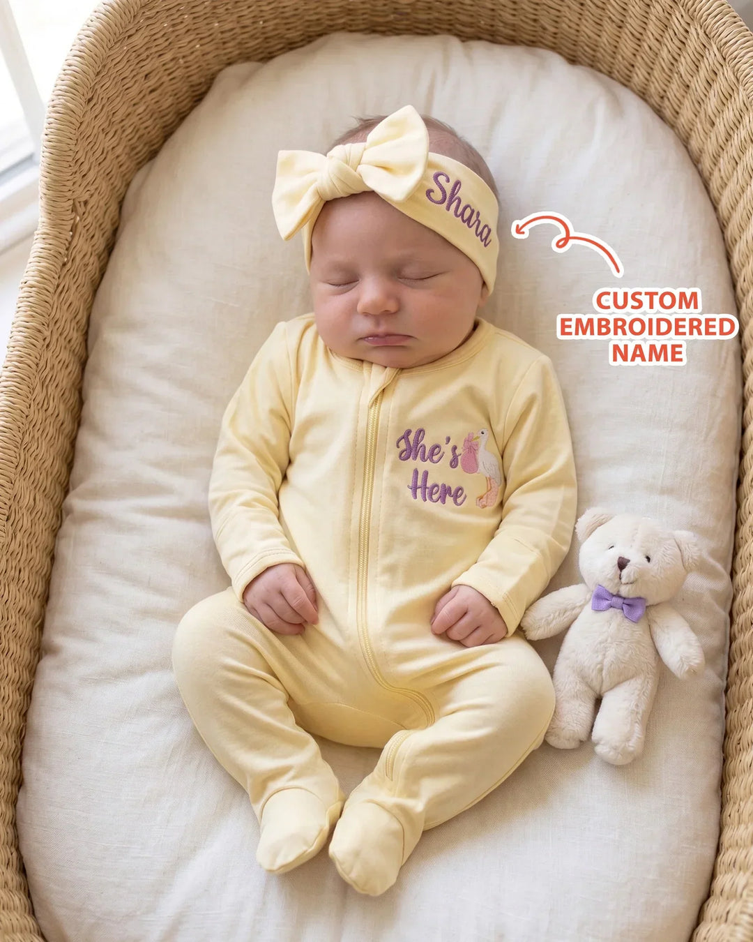 Gerippte Babykleidung mit individuellem Foto - Weich &amp; Skizzenhaft