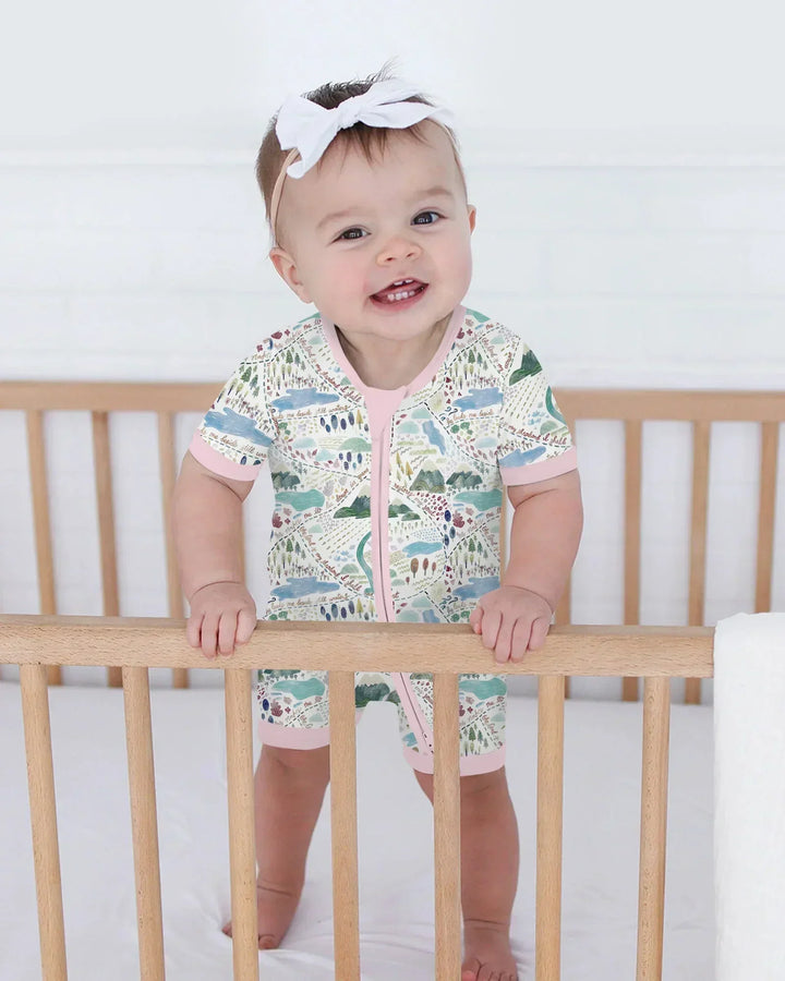 Whimsical Psalms 23 Map Bamboo Shorty Zippy