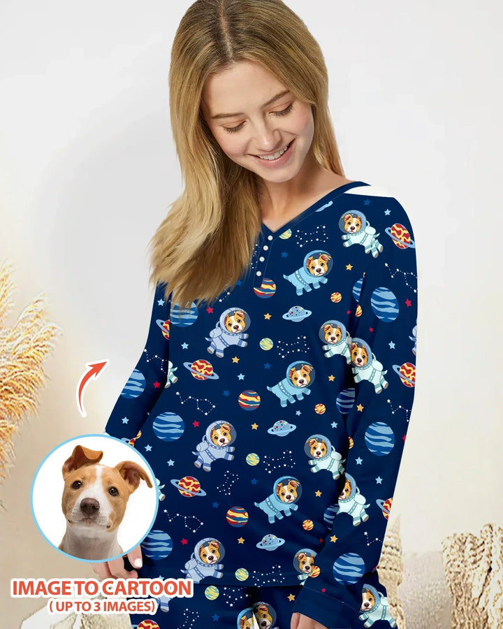 Vorlage Bambus Damen Pyjama Set
