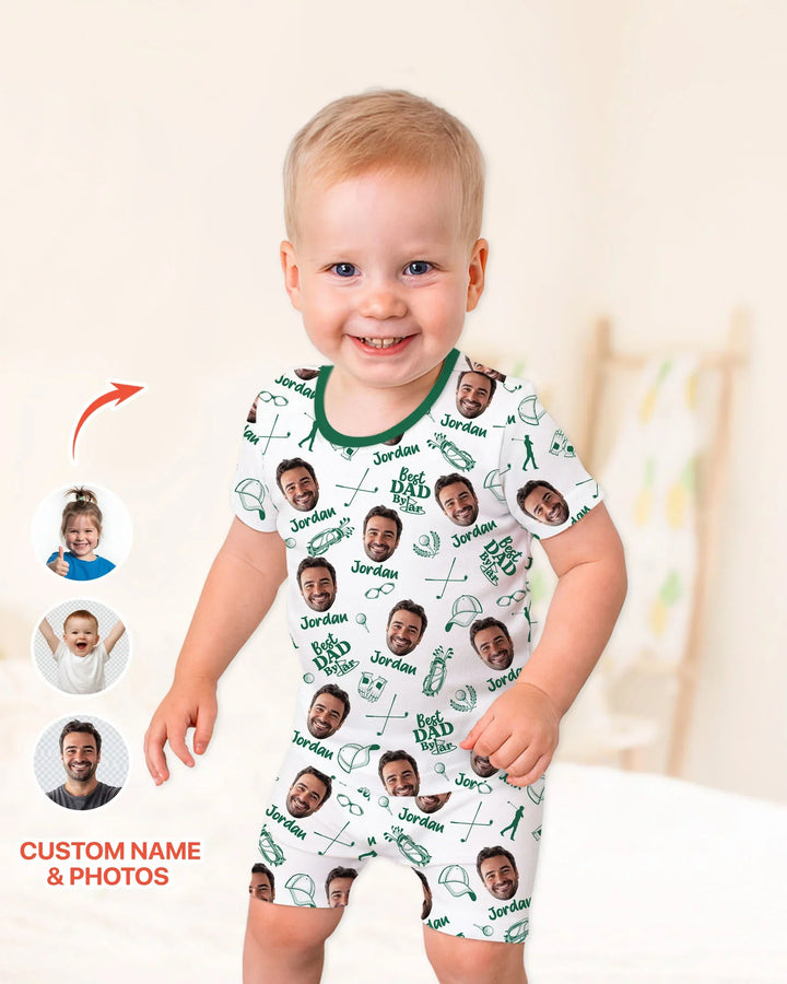 Zweiteiliges Pyjama-Set mit kurzen Ärmeln und Shorts im Sommer-Design