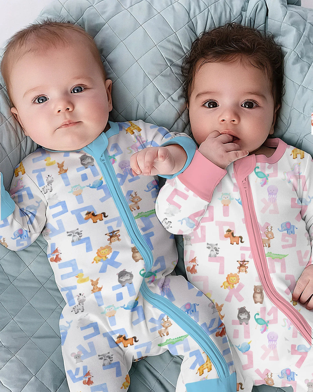 Gerippte Babykleidung mit individuellem Foto - Weich &amp; Skizzenhaft