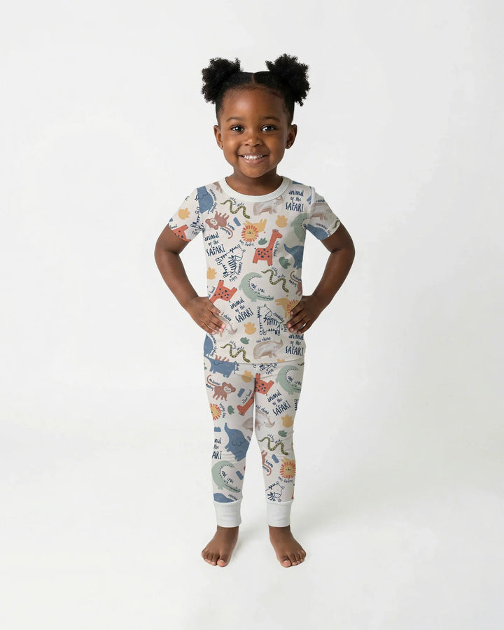 Zweiteiliges, kurzärmliges Pyjama-Set mit Marienkäfern