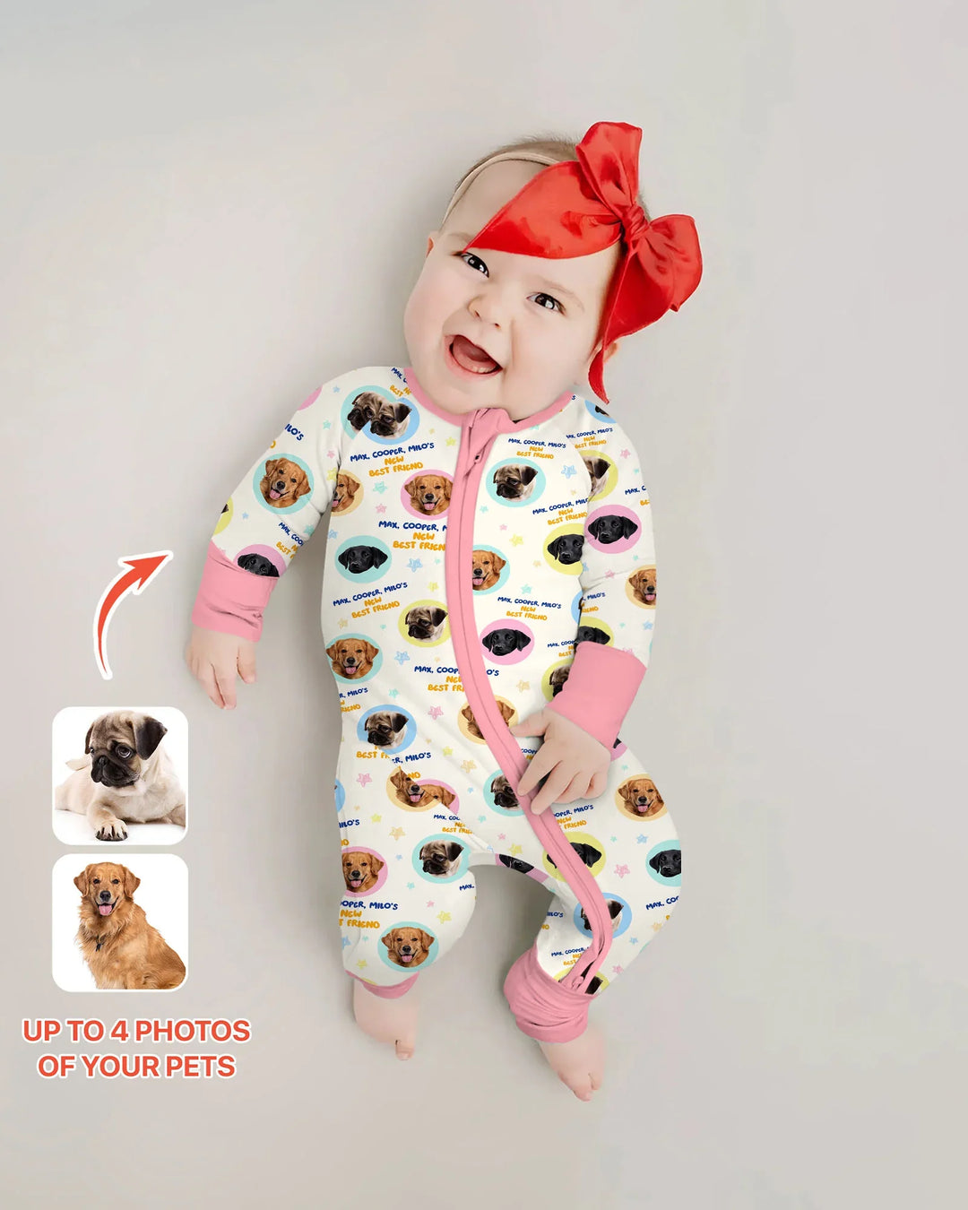 Gerippte Babykleidung mit individuellem Foto - Weich &amp; Skizzenhaft