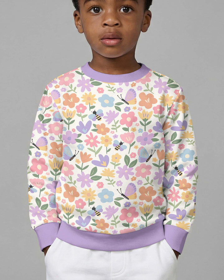 Flower Gardens Bambus-Rundhals-Sweatshirt