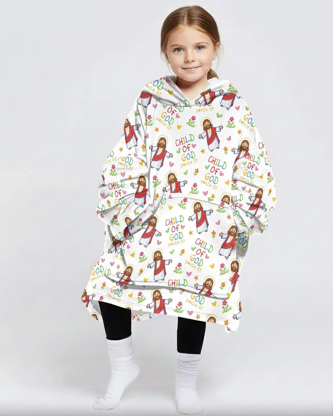 Jesus liebt mich Bambus-Decken-Hoodie