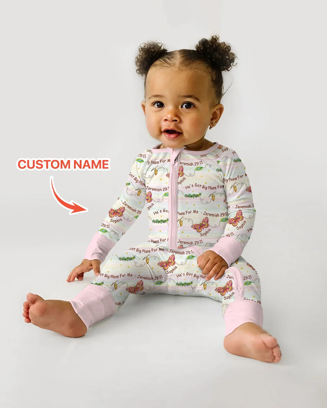 Gerippte Babykleidung mit individuellem Foto - Weich &amp; Skizzenhaft