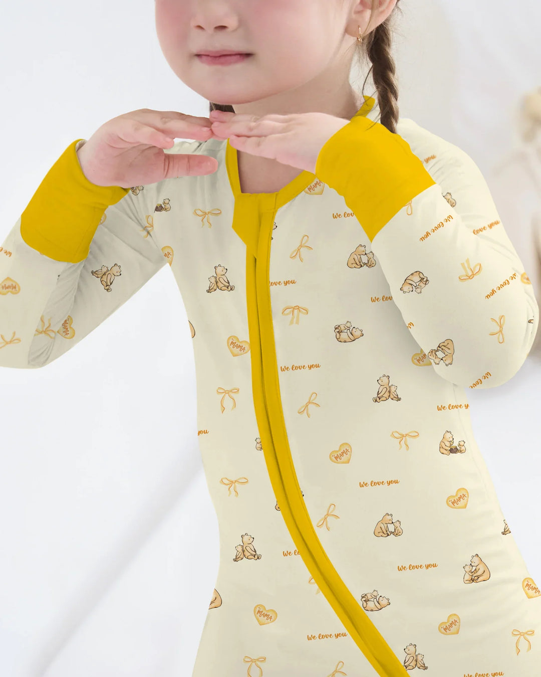 Sweat Yellow Mama Bear Convertible Zippy