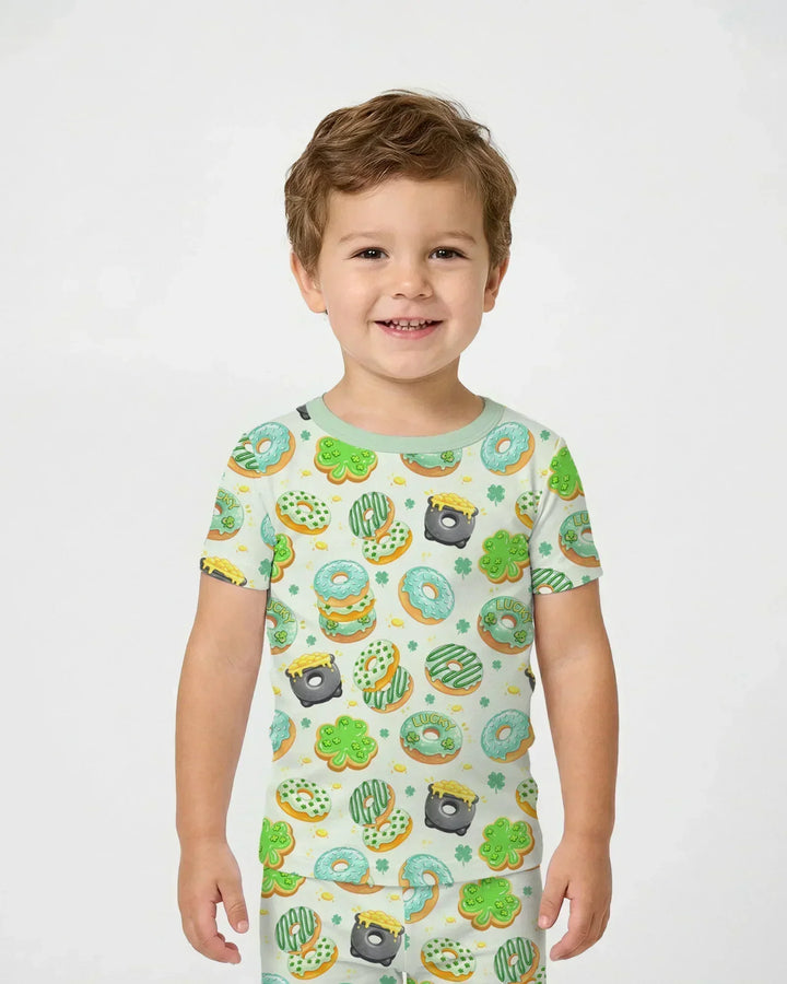 Zweiteiliges, kurzärmliges Pyjama-Set mit Marienkäfern